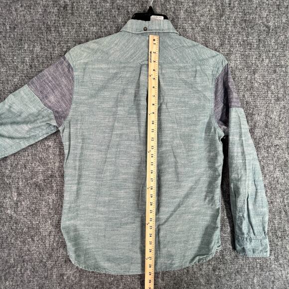 Jachs Shirt Mens Small Blue Classic‎ Fit Woven Board Beach Southwest Button-Up - Picture 8 of 9